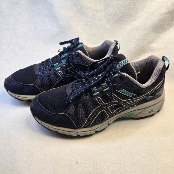 Asics Gel‎ Venture 7 Running Athletic Shoes Navy Blue Women's Size 7.5 - Picture 2 of 11